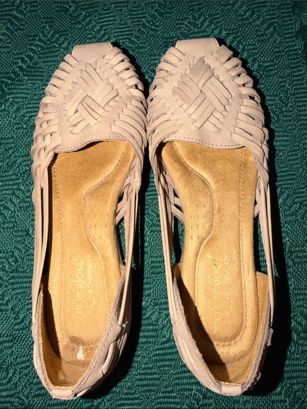 Natural Soul Woven Leather Ballet Flats - Tan - Picture 3 of 3